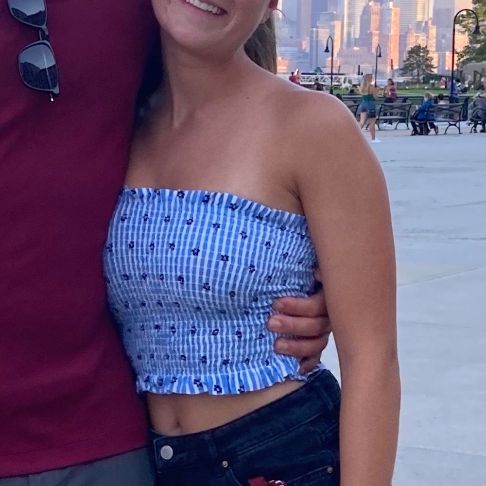Floral tube top